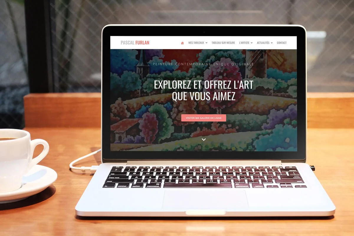 Mockup présentant le site web pascalfurlan.fr
