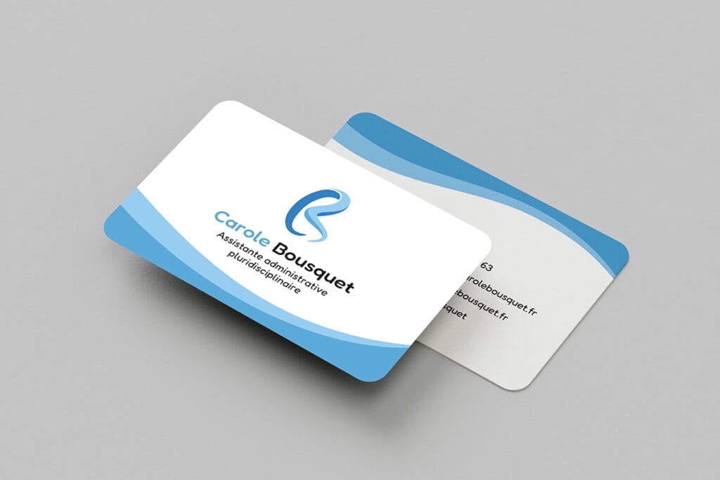 Carte professionnelle de Carole Bousquet, assistante.